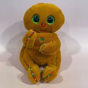 2022 Ty Beanie Bellies Crispin the Gingerbread Man Excellent Used Condition 8”